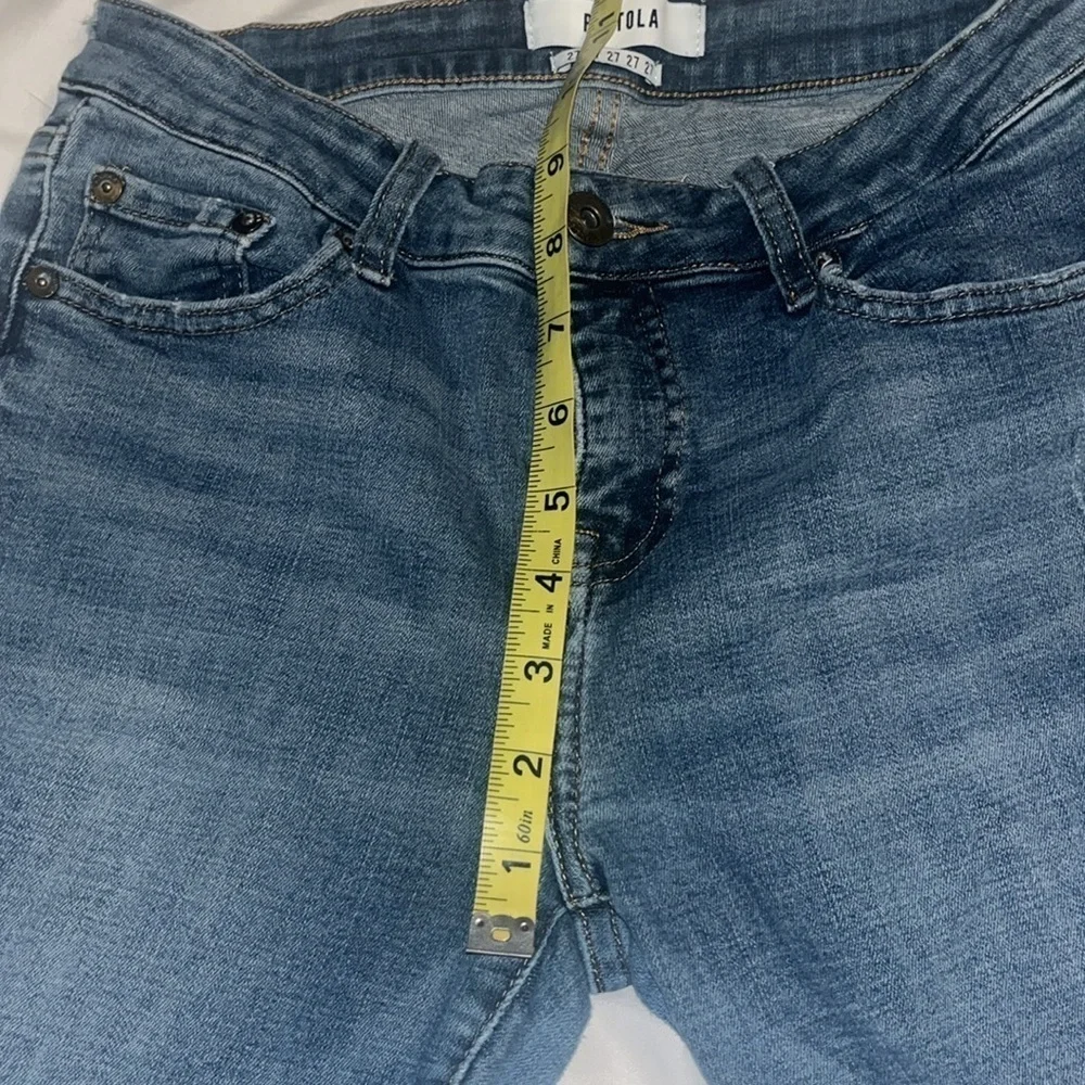 Pistola Women's Skinny Jeans - Distressed Blue size 27